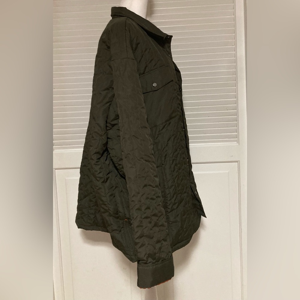 EC IZOD Quilted Pattern Shade of Olive Jacket Plus Size  3XL/3TG - Picture 5 of 14